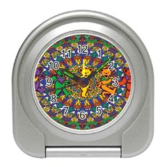 Grateful Dead Pattern Travel Alarm Clock by Sarkoni