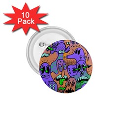 Trippy Aesthetic Halloween 1 75  Buttons (10 Pack) by Sarkoni