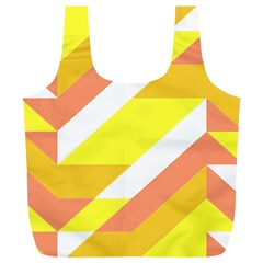 Geometric Abstract Art T- Shirt Sunrise Pattern Full Print Recycle Bag (xl) by EnriqueJohnson