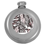 Hawaii T- Shirt Hawaii Alphafa Pattern T- Shirt Round Hip Flask (5 oz) Front