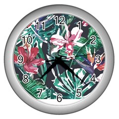 Hawaii T- Shirt Hawaii Branch Trend T- Shirt Wall Clock (silver) by EnriqueJohnson