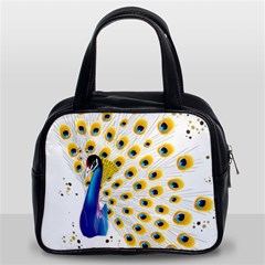 Bird Peafowl Peacock Animal Classic Handbag (two Sides) by uniart180623