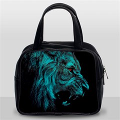 Angry Male Lion Predator Carnivore Classic Handbag (two Sides) by uniart180623