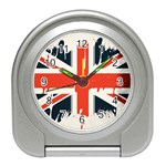 Union Jack England Uk United Kingdom London Travel Alarm Clock Front