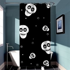 Skull Pattern Shower Curtain 36  X 72  (stall)  by Ket1n9