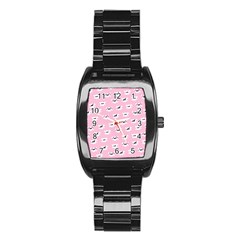 Girly Girlie Punk Skull Stainless Steel Barrel Watch by Ket1n9