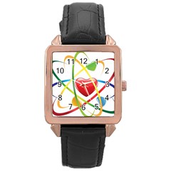 Love Rose Gold Leather Watch  by Ket1n9