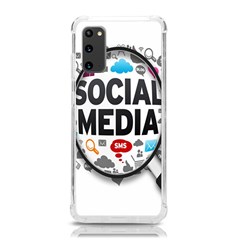 Social Media Computer Internet Typography Text Poster Samsung Galaxy S20 6 2 Inch Tpu Uv Case by Ket1n9