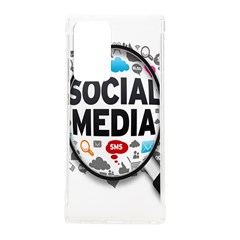 Social Media Computer Internet Typography Text Poster Samsung Galaxy Note 20 Ultra Tpu Uv Case by Ket1n9