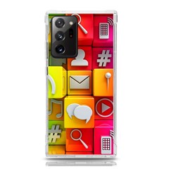 Colorful 3d Social Media Samsung Galaxy Note 20 Ultra Tpu Uv Case by Ket1n9