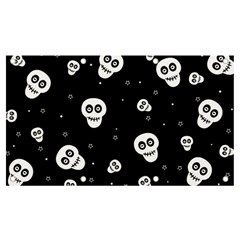 Skull Pattern Banner And Sign 7  X 4  by Ket1n9