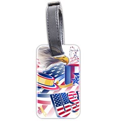 Independence Day United States Of America Luggage Tag (two Sides) by Ket1n9