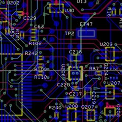 Technology Circuit Board Layout Play Mat (rectangle) by Ket1n9