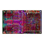 Technology Circuit Board Layout Pattern Banner and Sign 5  x 3  Front