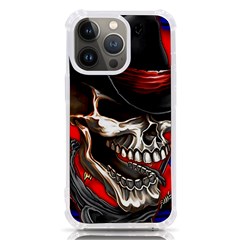 Confederate Flag Usa America United States Csa Civil War Rebel Dixie Military Poster Skull Iphone 13 Pro Tpu Uv Print Case by Ket1n9