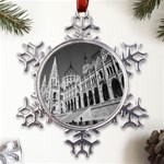 Architecture-parliament-landmark Metal Large Snowflake Ornament Front