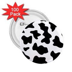 Animal-print-black-and-white-black 2 25  Buttons (100 Pack)  by Ket1n9