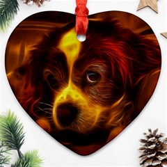 Cute 3d Dog Heart Ornament (two Sides) by Ket1n9