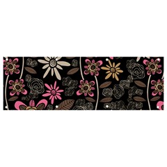 Flower Art Pattern Banner And Sign 9  X 3  by Ket1n9