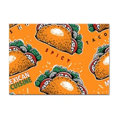 Seamless-pattern-with-taco Sticker A4 (100 Pack) by Ket1n9