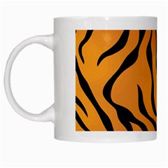 Tiger Skin Pattern White Mug by Ket1n9