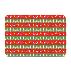 Christmas-papers-red-and-green Plate Mats by Grandong