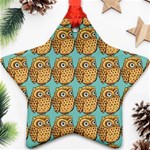 Owl Dreamcatcher Star Ornament (Two Sides) Front