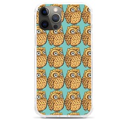 Owl-pattern-background Iphone 12 Pro Max Tpu Uv Print Case by Grandong