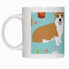 Welsh Corgi Boba Tea Bubble Cute Kawaii Dog Breed White Mug by Grandong