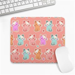 Cute Kawaii Kittens Seamless Pattern Large Mousepad by Grandong