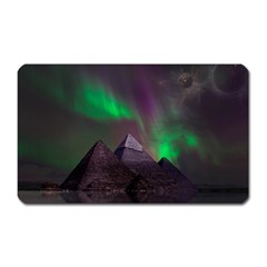 Fantasy Pyramid Mystic Space Aurora Magnet (rectangular) by Grandong