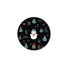 Snowman Christmas Golf Ball Marker (4 Pack) by Vaneshop