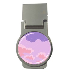 Sky Nature Sunset Clouds Space Fantasy Sunrise Money Clips (round)  by Vaneshop