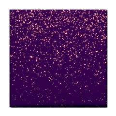 Purple Glittery Backdrop Scrapbooking Sparkle Tile Coaster by Vaneshop