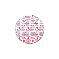 Love Mom Happy Mothers Day I Love Mom Graphic Golf Ball Marker by Vaneshop