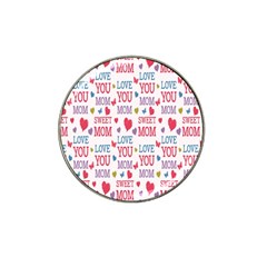 Love Mom Happy Mothers Day I Love Mom Graphic Hat Clip Ball Marker (10 Pack) by Vaneshop