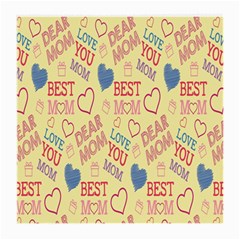 Love Mom Happy Mothers Day I Love Mom Graphic Pattern Medium Glasses Cloth by Vaneshop