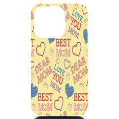 Love Mom Happy Mothers Day I Love Mom Graphic Pattern Iphone 14 Pro Black Uv Print Case by Vaneshop