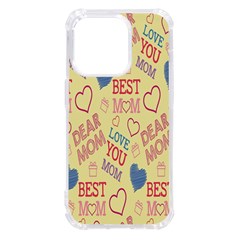 Love Mom Happy Mothers Day I Love Mom Graphic Pattern Iphone 14 Pro Tpu Uv Print Case by Vaneshop