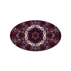 Rosette Kaleidoscope Mosaic Abstract Background Sticker Oval (100 Pack) by Vaneshop