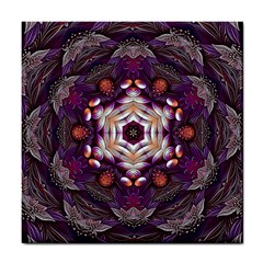 Rosette Kaleidoscope Mosaic Abstract Background Art Tile Coaster by Vaneshop