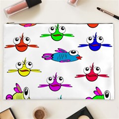 Fish Swim Cartoon Funnycute Cosmetic Bag (xxl) by Sapixe