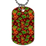 Christmas Pattern Dog Tag (One Side) Front