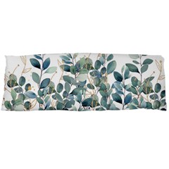 Green And Gold Eucalyptus Leaf Body Pillow Case (dakimakura) by Jack14