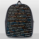 Close Up Code Coding Computer School Bag (Large) Front