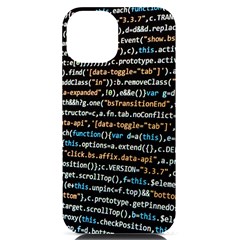 Close Up Code Coding Computer Iphone 14 Black Uv Print Case by Amaryn4rt