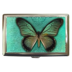 Butterfly Background Vintage Old Grunge Cigarette Money Case by Amaryn4rt