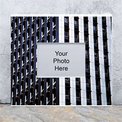 Architecture-building-pattern White Wall Photo Frame 5  X 7  by Amaryn4rt