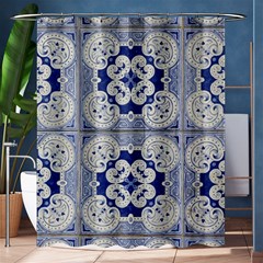 Ceramic-portugal-tiles-wall Shower Curtain 60  X 72  (medium)  by Amaryn4rt