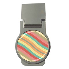 Pattern Design Abstract Pastels Money Clips (round)  by Pakjumat